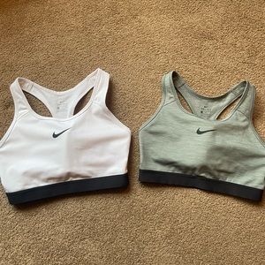 Two Nike sports bras